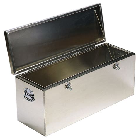 large steel box with lid